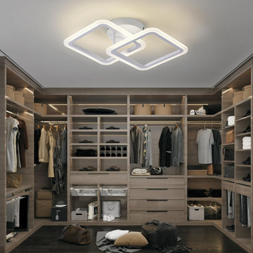 LED осветително тяло 1+1 Square Design бяло еквивалент 300W с дистанционно
