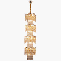 Полилей кристал LUXURY Golden 210cm -P7341