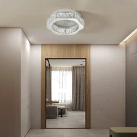 LED осветително тяло сребристо Splash Crystal с дистанционно