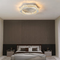 LED осветително тяло сребристо Splash Crystal с дистанционно