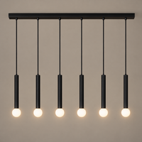 LED осветително тяло тип пендел LORETO Black еквивалент 400W