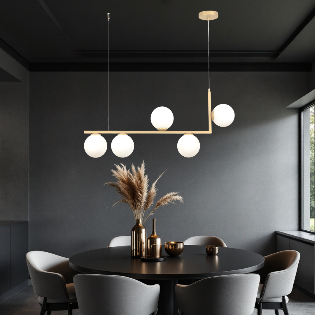 Осветително тяло Abajur MAT 5xE27 Nordic Glow GOLD
