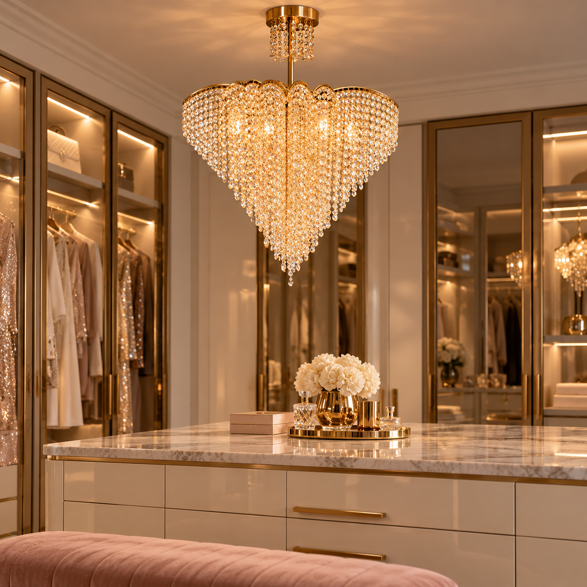 Осветително тяло FREDA Gold Cristal