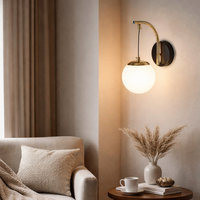 LED Аплик PICA Абажур Mat Black & Gold