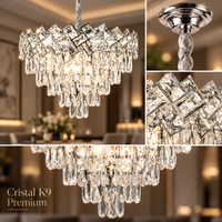 Полилей от кристал Malli Silver 50cm