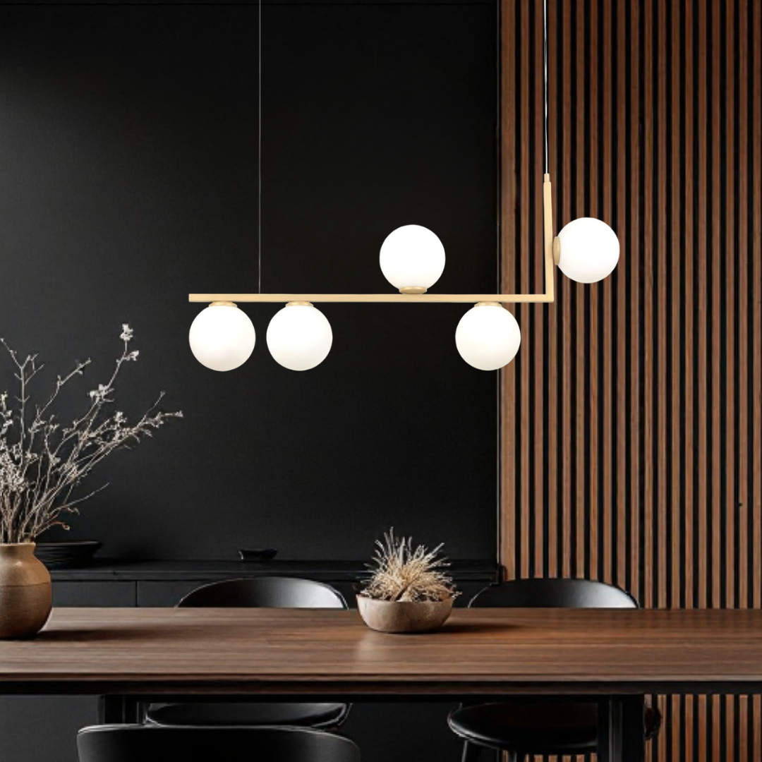 Осветително тяло Abajur MAT 5xE27 Nordic Glow GOLD