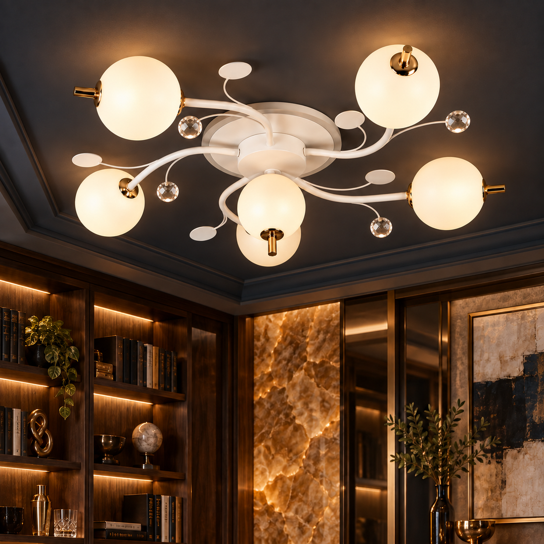 LED осветително тяло PROP 5+1 WHITE Еквивалент 500W
