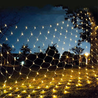 LED инсталация перде мрежа 360 LED 3x3m черен кабел различни цветове