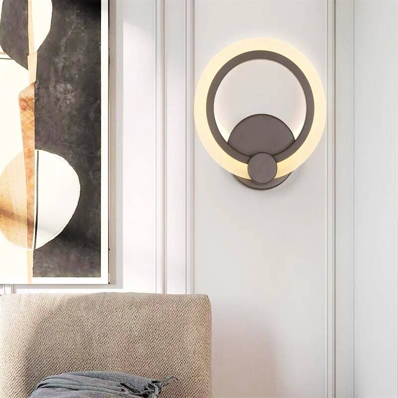 LED аплик 24W Round кафяв 3 функции