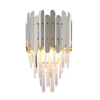 Стенен аплик Cristal Shiny Silver Chrome