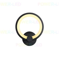 Aplica Led 24W Round Negru 3 Functii Wall Light Fixtures