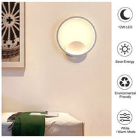 LED аплик 28W ROUND Бял Slim 3 функции