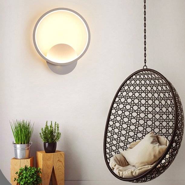 LED аплик 28W ROUND Бял Slim 3 функции