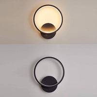 Aplica Led 28W Round Negru Slim 3 Functii Wall Light Fixtures