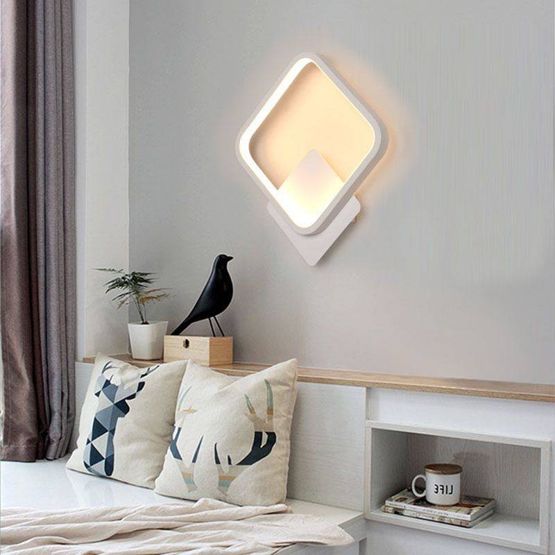 LED аплик 28W DIAMOND Бял Slim 3 функции