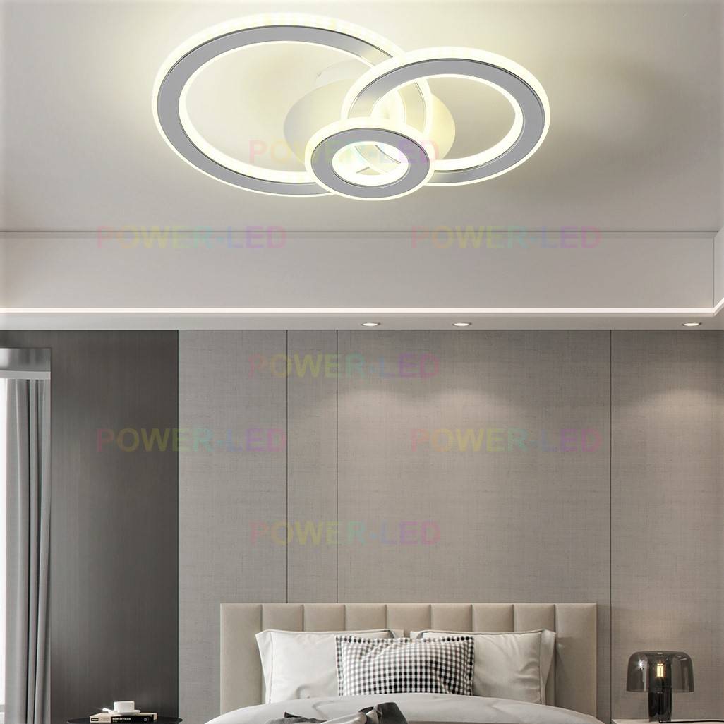 LED осветително тяло RINGS Бяло 3 функции Еквивалент 300W