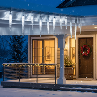 LED инсталация ледени висулки Coldvale 72 LED 1.8M Бял кабел IP44