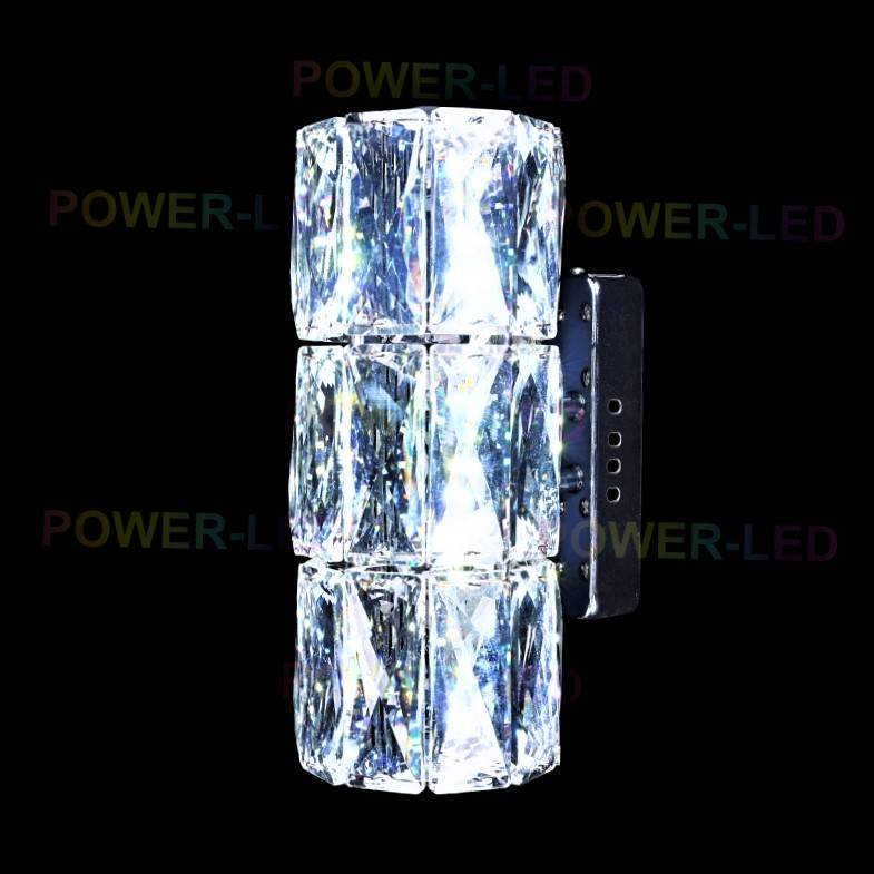 LED аплик 24W кристал цилиндър 22cm