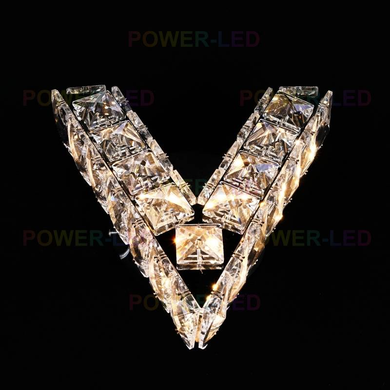 LED аплик 12W кристал V Shape