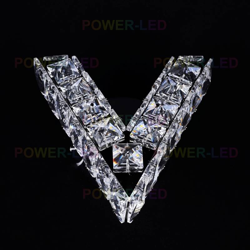 LED аплик 12W кристал V Shape