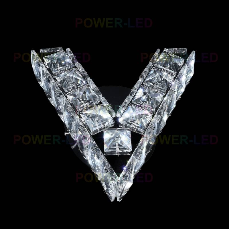 LED аплик 12W кристал V Shape