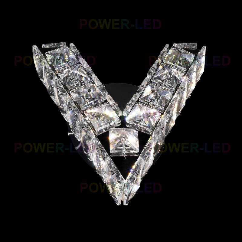 LED аплик 12W кристал V Shape