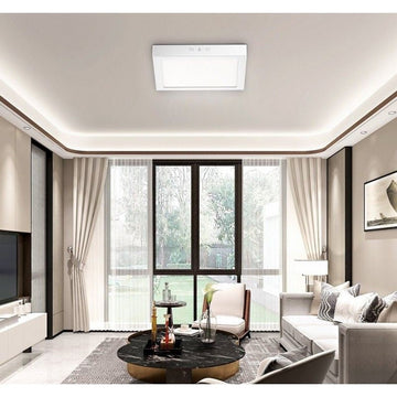 LED спот 18W квадратен бял / 205x205mm / повърхностен монтаж