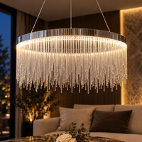 LED осветително тяло тип пендел Silver Chains Deluxe