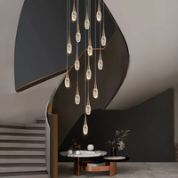 LED осветително тяло Luxury Crystal Golden Drops