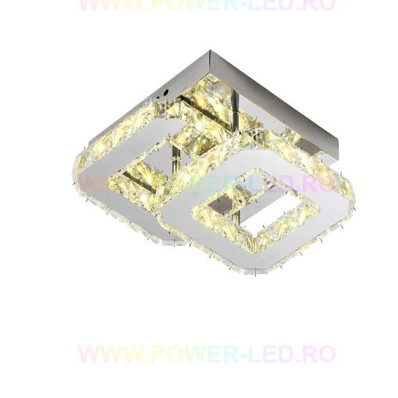 LED осветително тяло CRISTAL Double Square Еквивалент 200W
