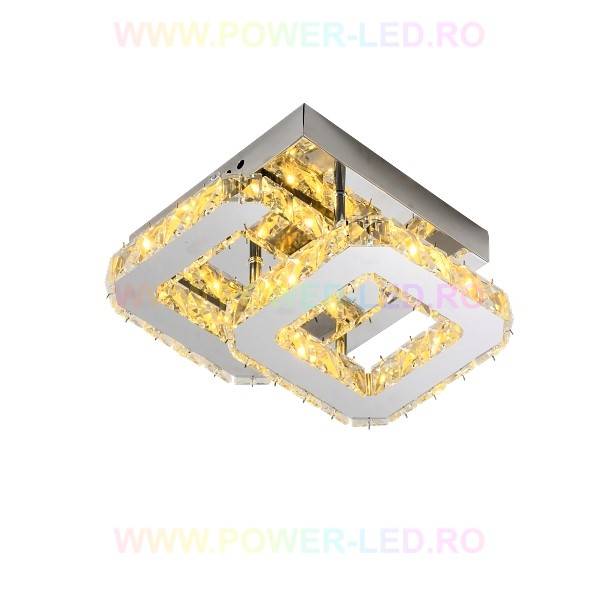 LED осветително тяло CRISTAL Double Square Еквивалент 200W