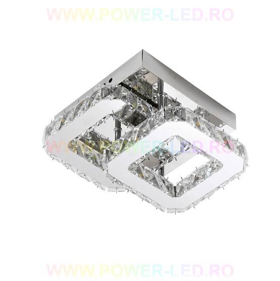 LED осветително тяло CRISTAL Double Square Еквивалент 200W