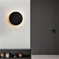 LED аплик 22W 20cm кръгъл черна с тъч контрол