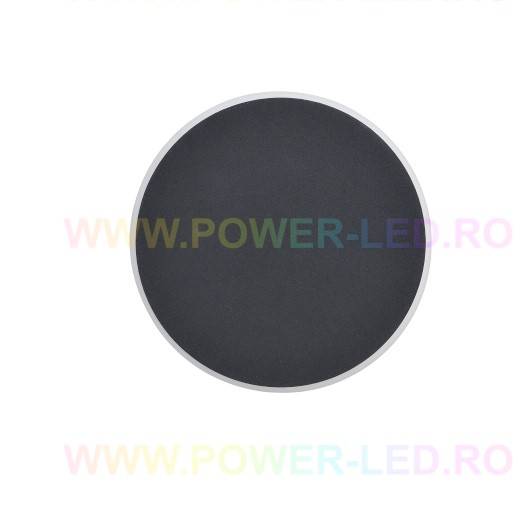 LED аплик 22W 20cm кръгъл черна с тъч контрол