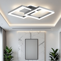 Осветително тяло LED TWO SQUARE SILVER Еквивалент 600W Дистанционно управление