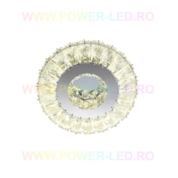 LED аплик 56W кръгъл кристал