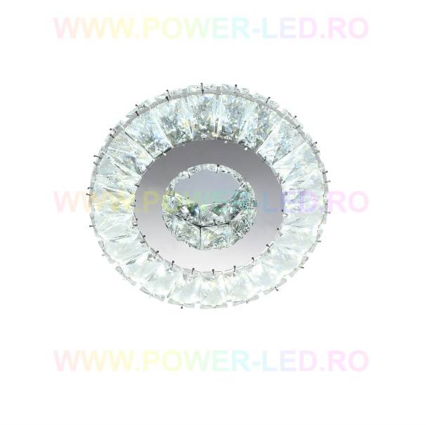 LED аплик 56W кръгъл кристал