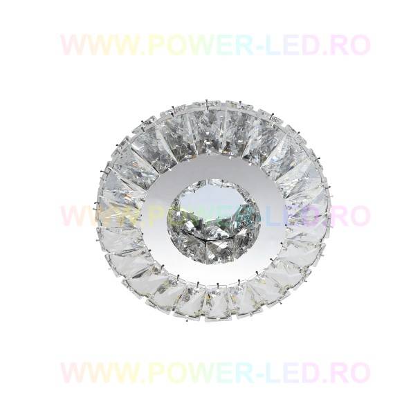 LED аплик 56W кръгъл кристал
