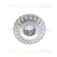 LED аплик 56W кръгъл кристал