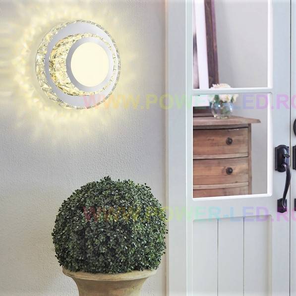 LED аплик 72W MAT Кръгъл Кристал