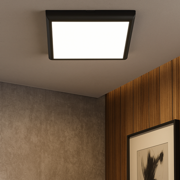 LED плафон за баня 20W 22.5cm Square IP40 3 вида светлина еквивалент 200W