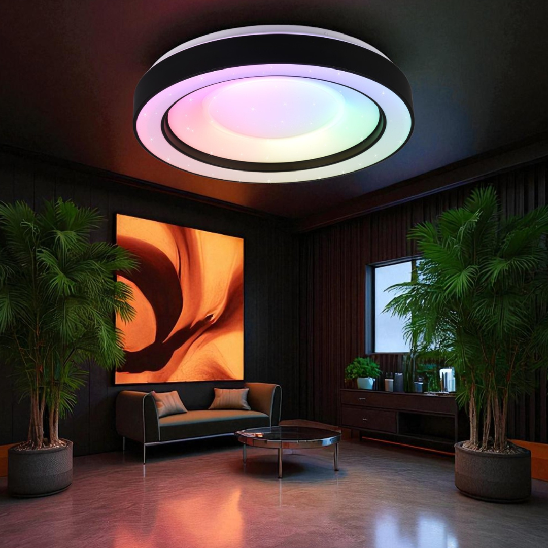 LED осветително тяло ARCO Black RGB-CCT Еквивалент 200W Дистанционно управление