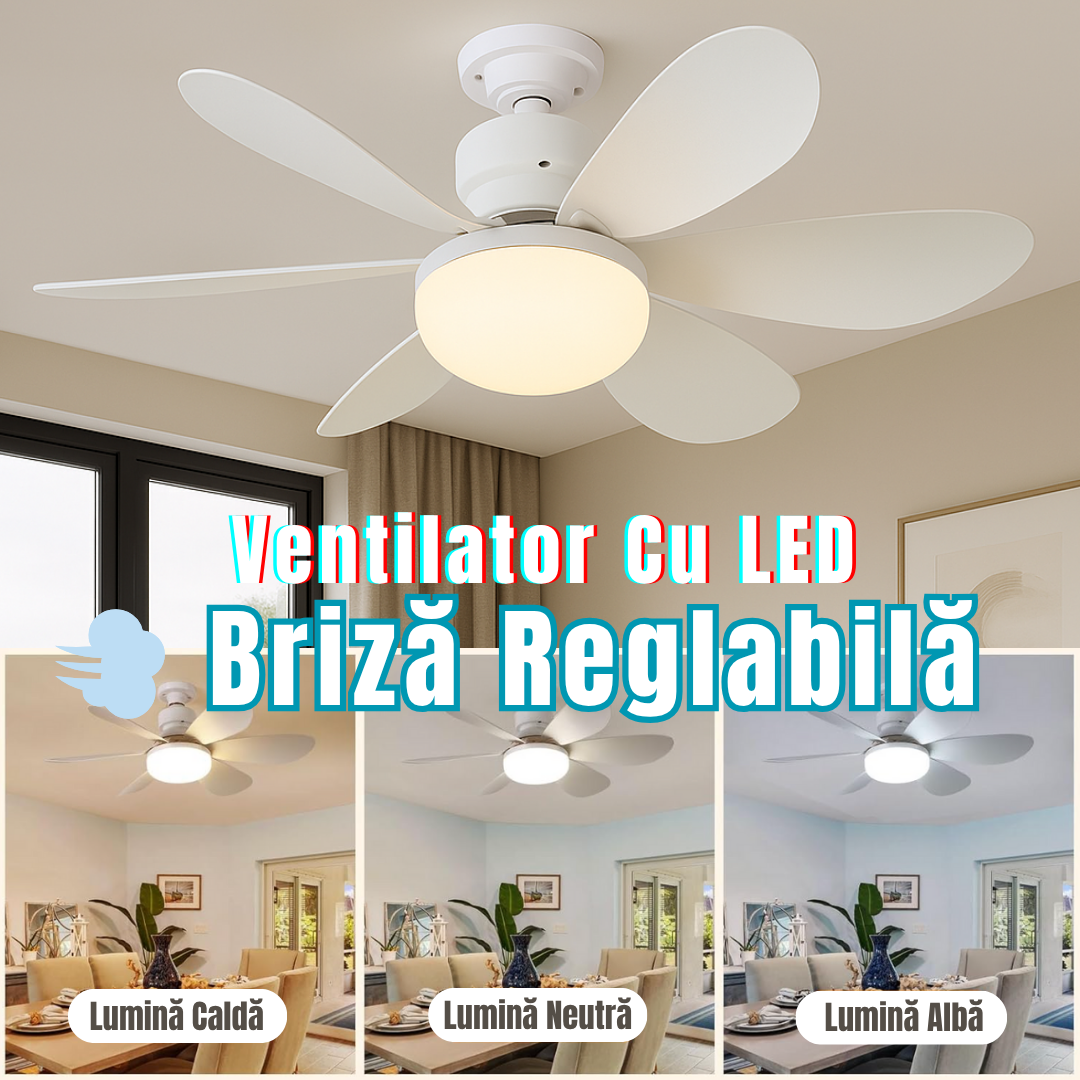 Ventilator Cu BEC LED + telecomanda💫 ALBA / VENTILATOR Lighting Fixtures