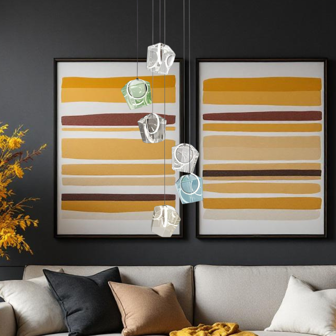 LED осветително тяло тип пендел Luxury Color Glass
