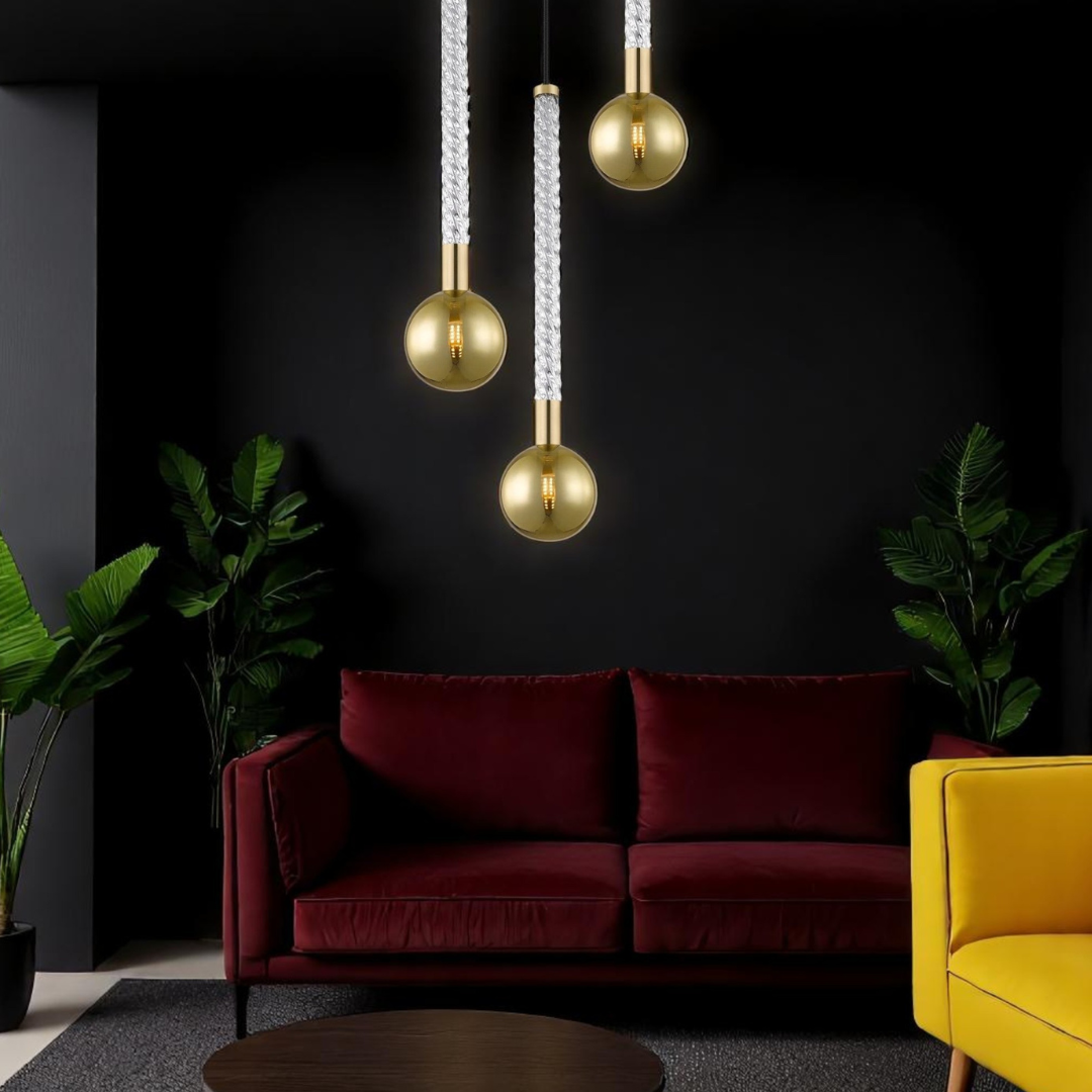 Осветително тяло висящо Luxury Gold Mida
