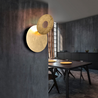 LED аплик Luxury Round Gold LEANO