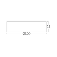 Plafoniera LED 26W 3 Functii Round White 30CM / 26W / 3 FUNCTII led ceiling light