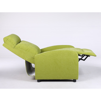 Релакс фотьойл с механизъм Recliner, зелена дамаска