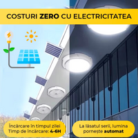 Aplica LED solara 60W cu Telecomanda 🔆 APLICA SOLARA / ALBA Wall Light Fixtures