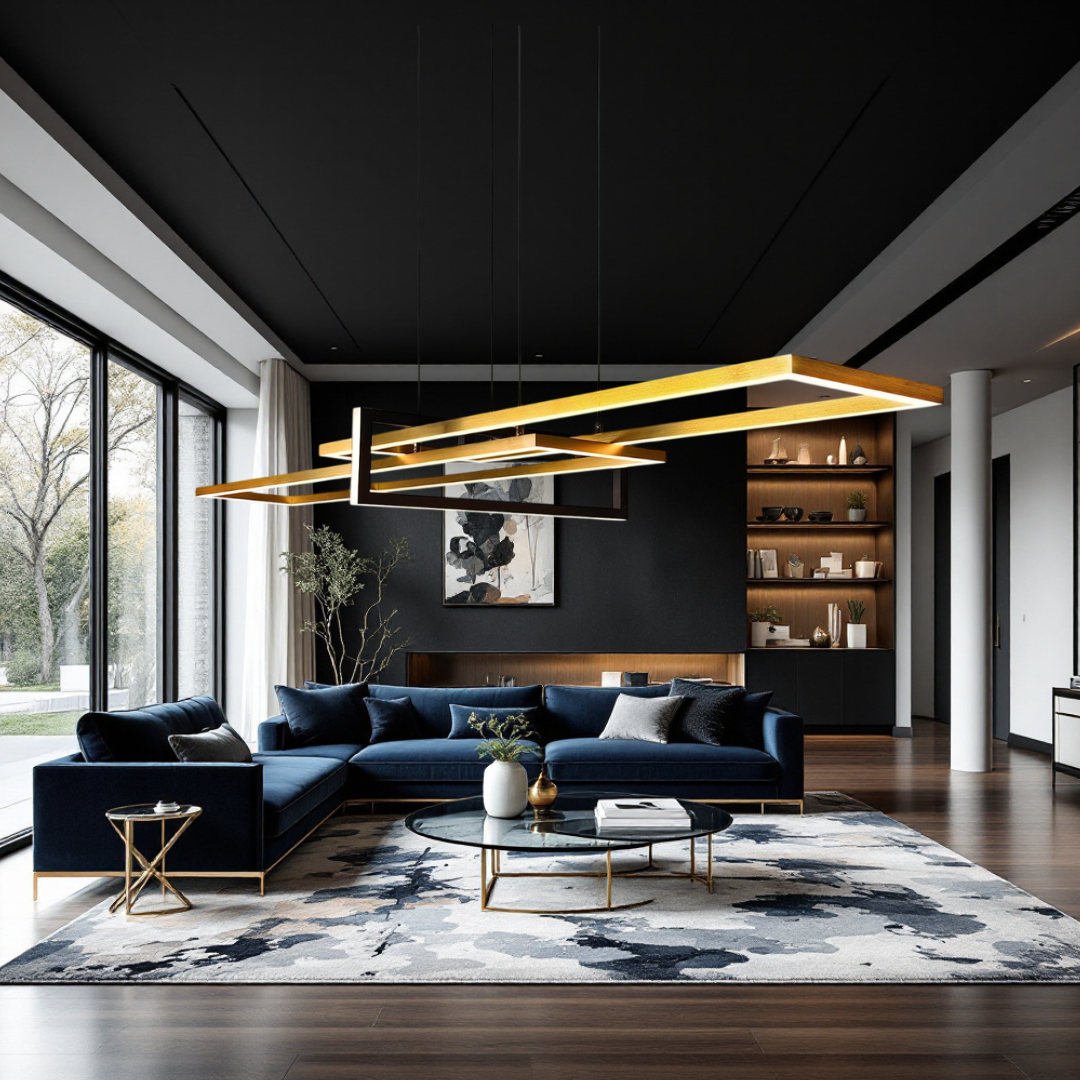 LED осветително тяло тип пендел PREMIUM SALINAS GOLD еквивалент 500W, димируемо